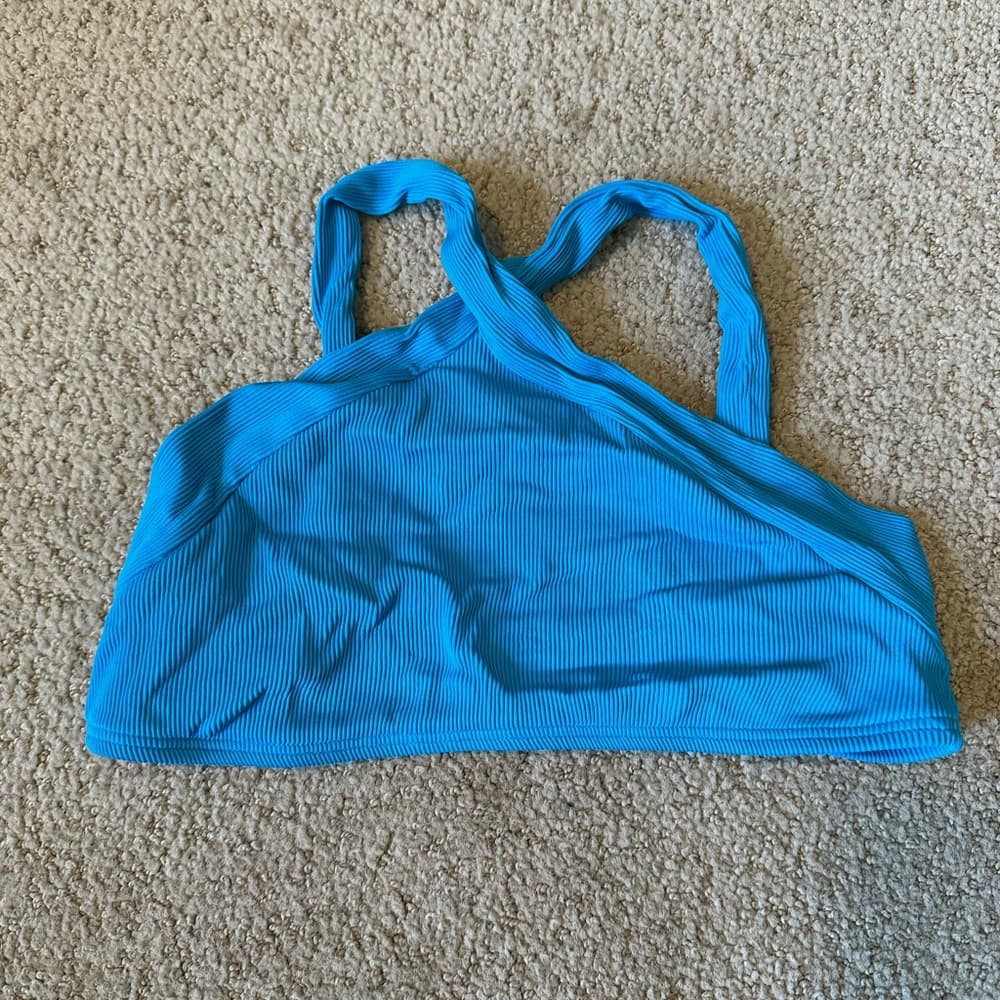 NWOT L*Space Ridin High bikini top cobalt blue