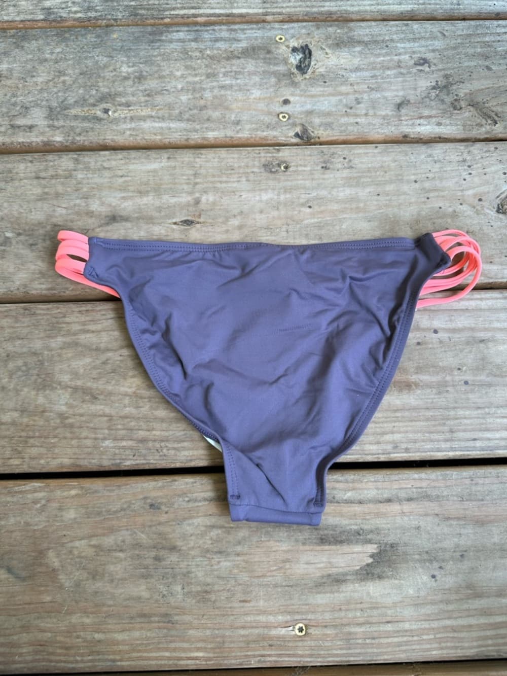 NWT L*Space Low Down bikini bottoms grey coral - Thumbnail 4