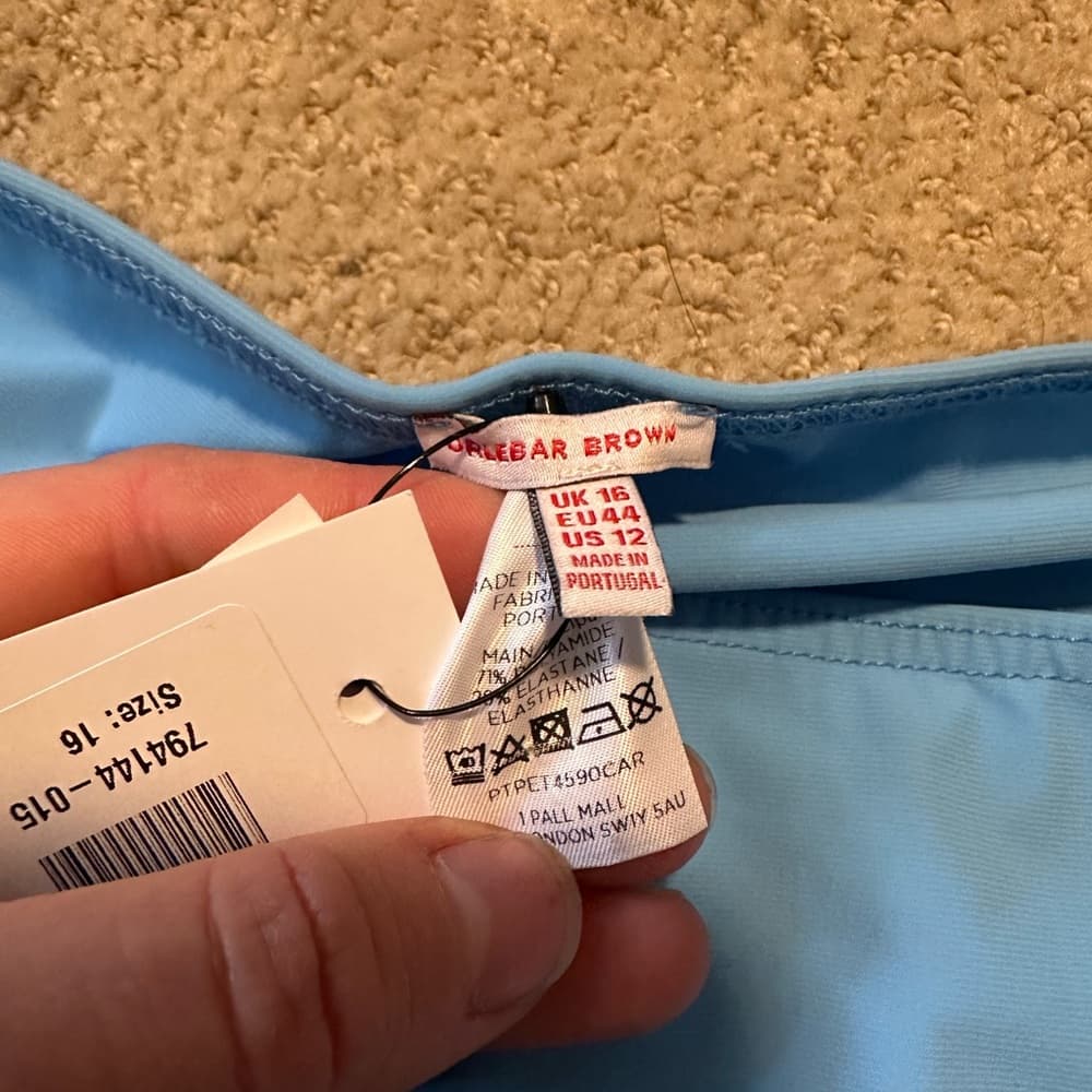 NWT Orlebar Brown buckle accent bikini bottoms blue - Thumbnail 2