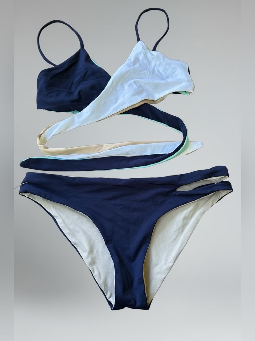 NWOT L*Space Chloe wrap bikini set reversible small - Thumbnail 3