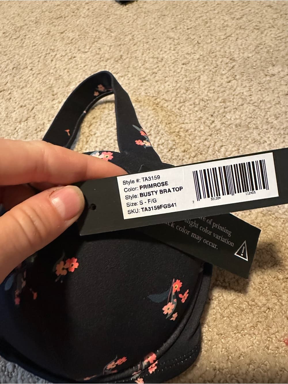 NWT TA3 Bombshell Busty bikini top Primrise Small F/G - Thumbnail 2