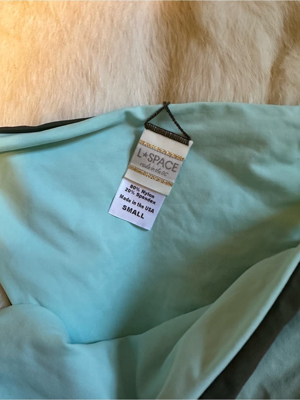 NWOT L*Space Low Down bikini bottoms dark green - Thumbnail 2