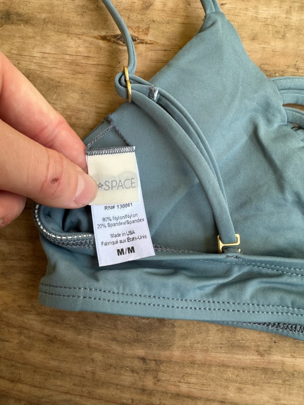 NWOT L*Space Jaime bikini top grey - Thumbnail 3
