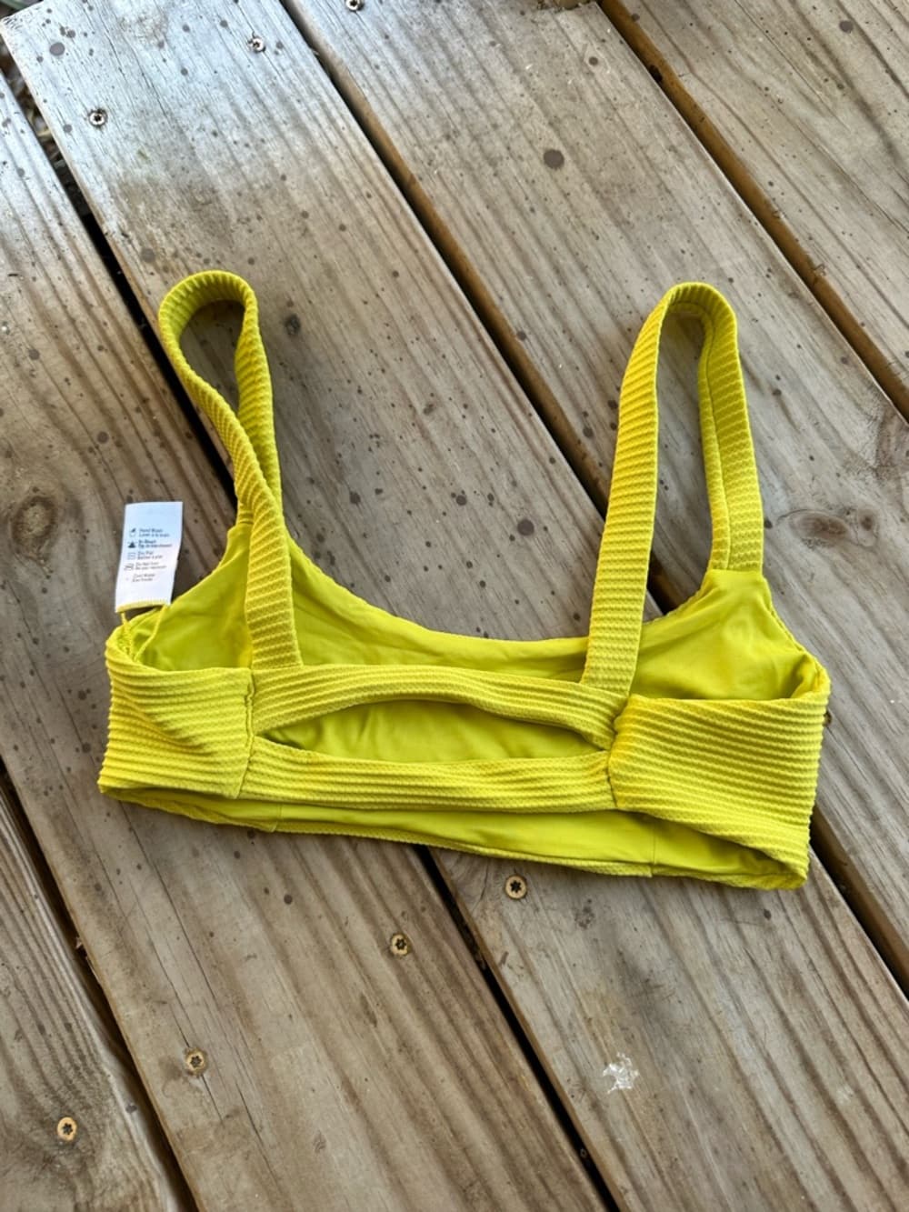 NWOT L*Space eco Desi bikini top Apple Green - Thumbnail 2