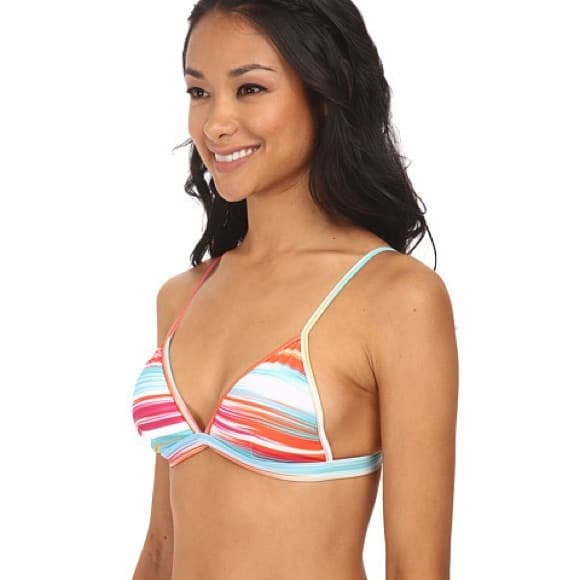 NWOT L*Space Gabrielle Positano striped bikini top - Thumbnail 5