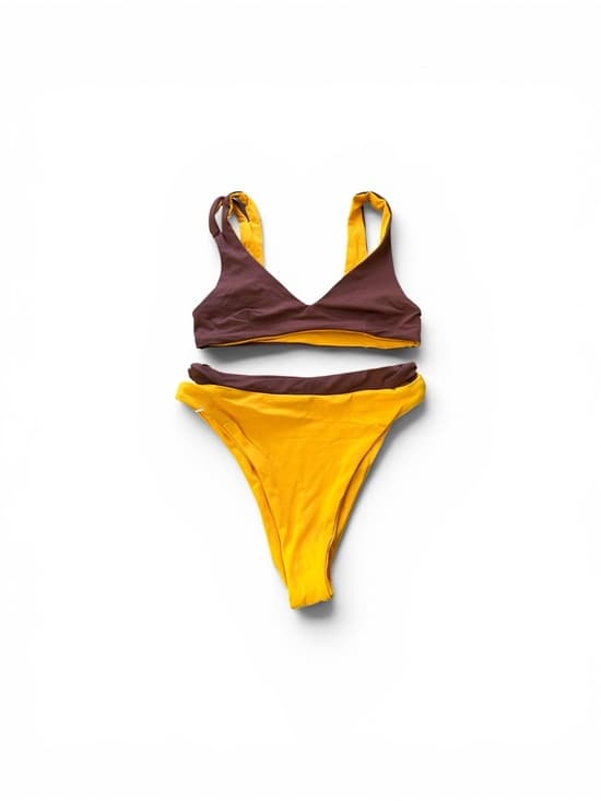 NWOT L*Space bikini set yellow brown small - Thumbnail 5