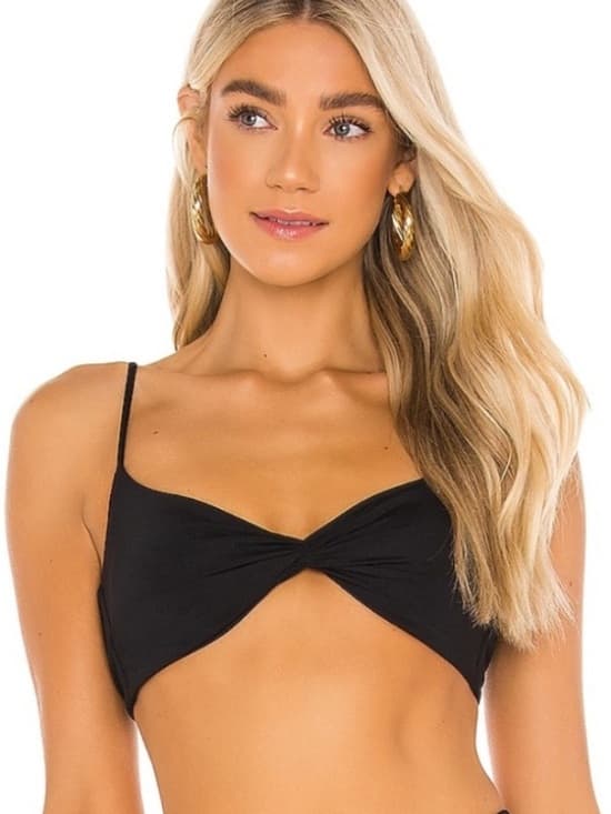 NWOT L*Space twist front bikini top black - Thumbnail 5