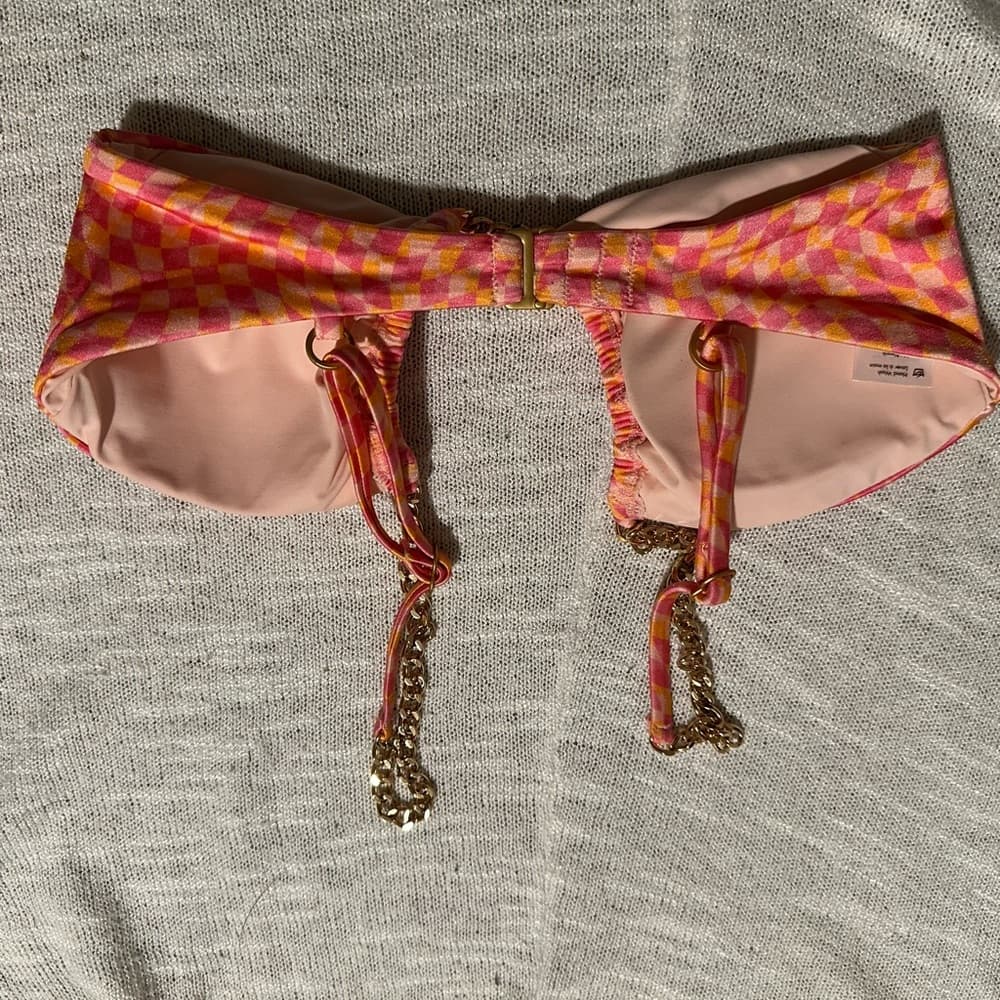 L Space Sammie chain link bikini top heat waves - Thumbnail 2