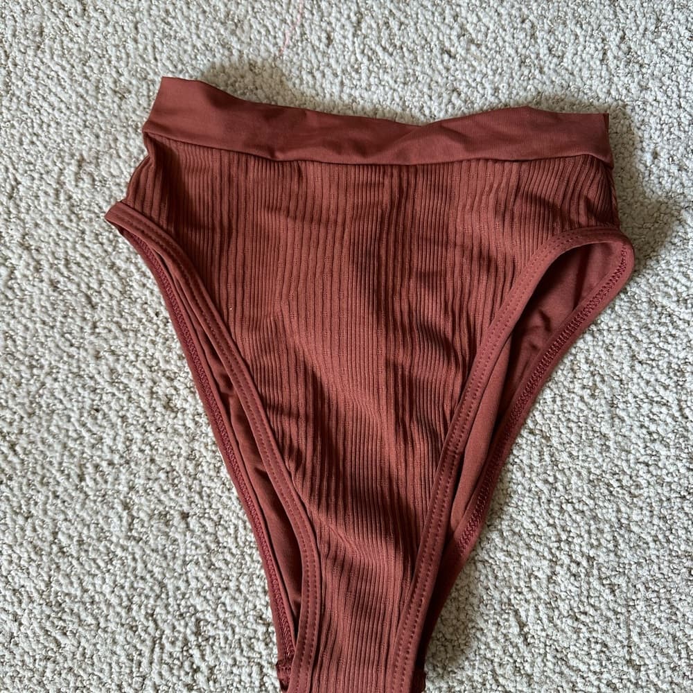 NWT L*Space Frenchi bitsy cut bikini bottoms brown