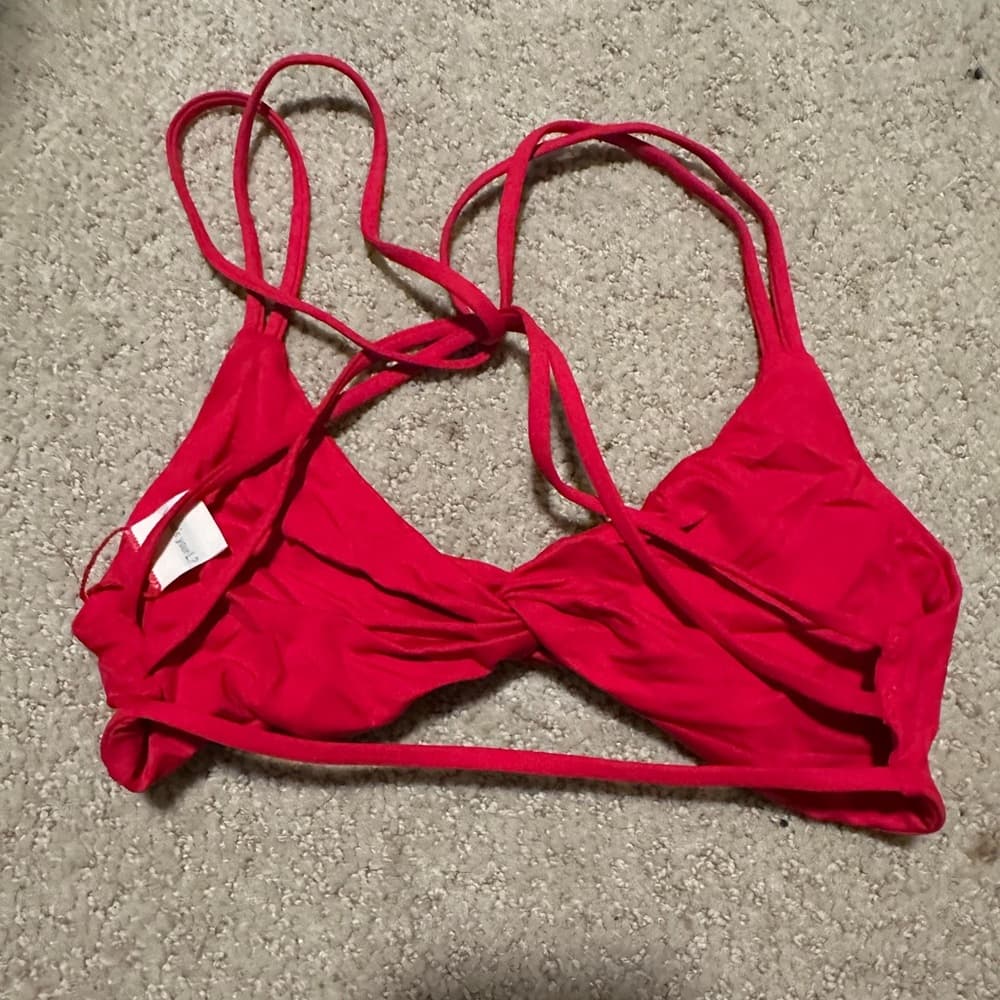 NWOT L*Space Hartley bikini top lipstick red - Thumbnail 3