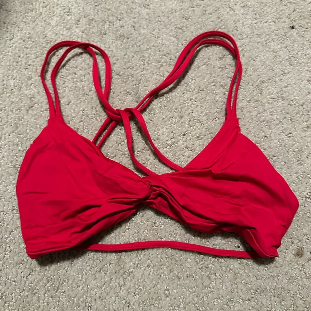 NWOT L*Space Hartley bikini top lipstick red - Thumbnail 2
