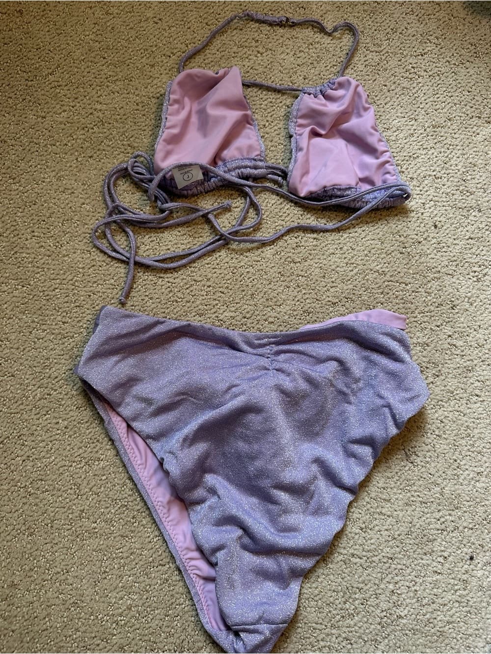 Montce Brazil Paula sparkle purple bikini set - Thumbnail 3