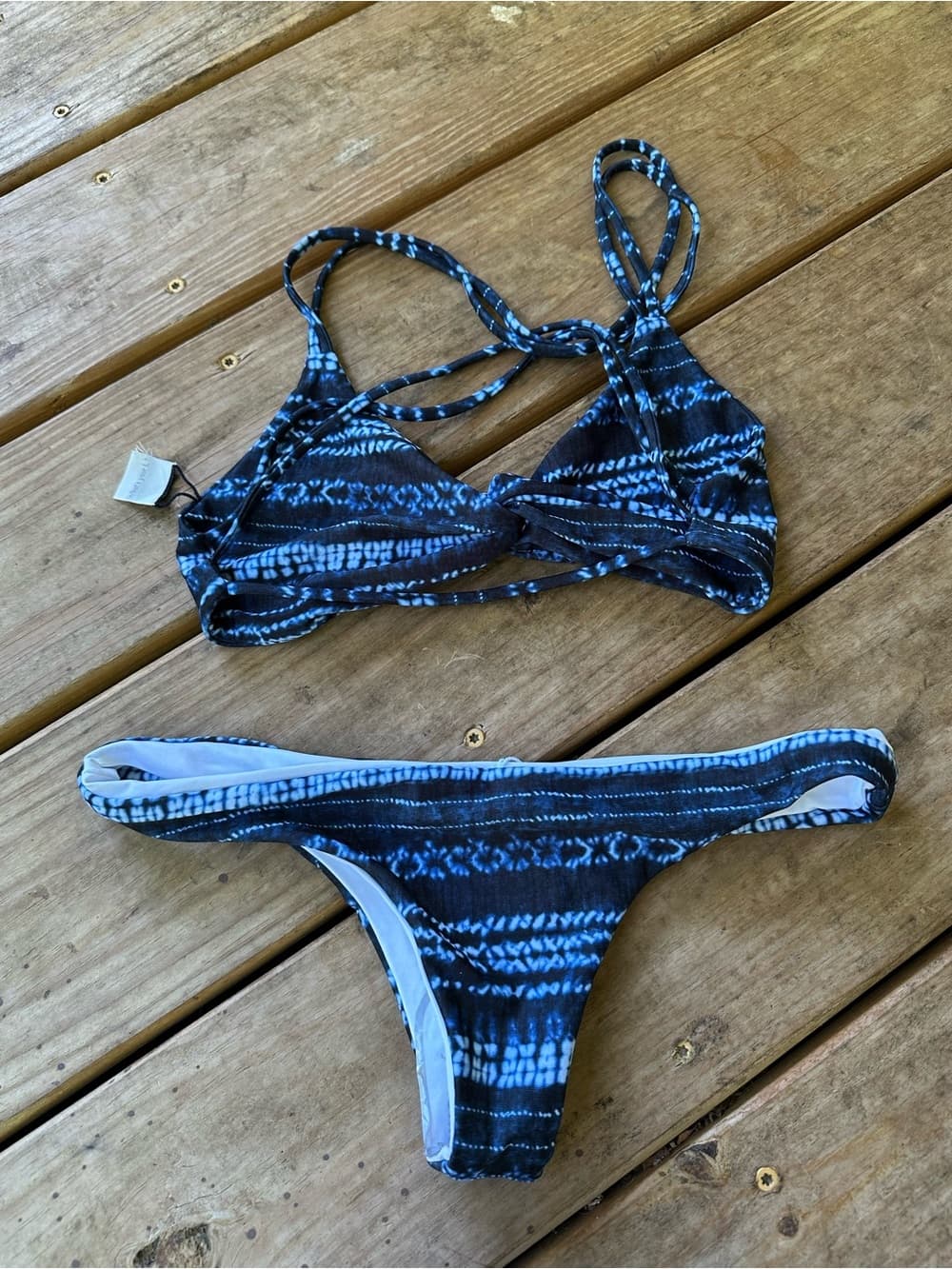 NWOT L*Space Hartley Lilly tie dye bikini set small - Thumbnail 3