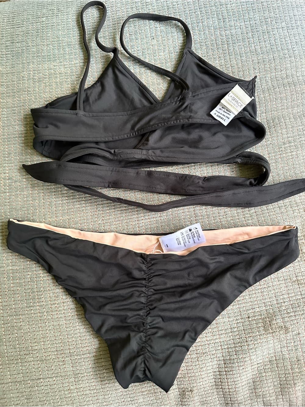 NWOT L*Space Chloe bikini set grey extra small - Thumbnail 3