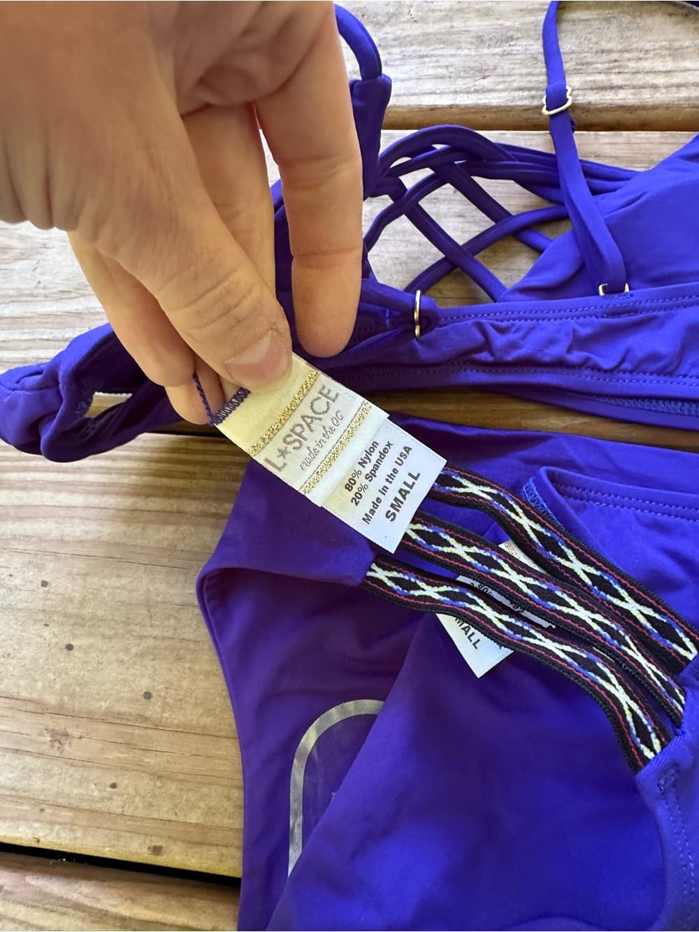 NWOT L*Space Jaime royal blue southwestern bikini set small - Thumbnail 5