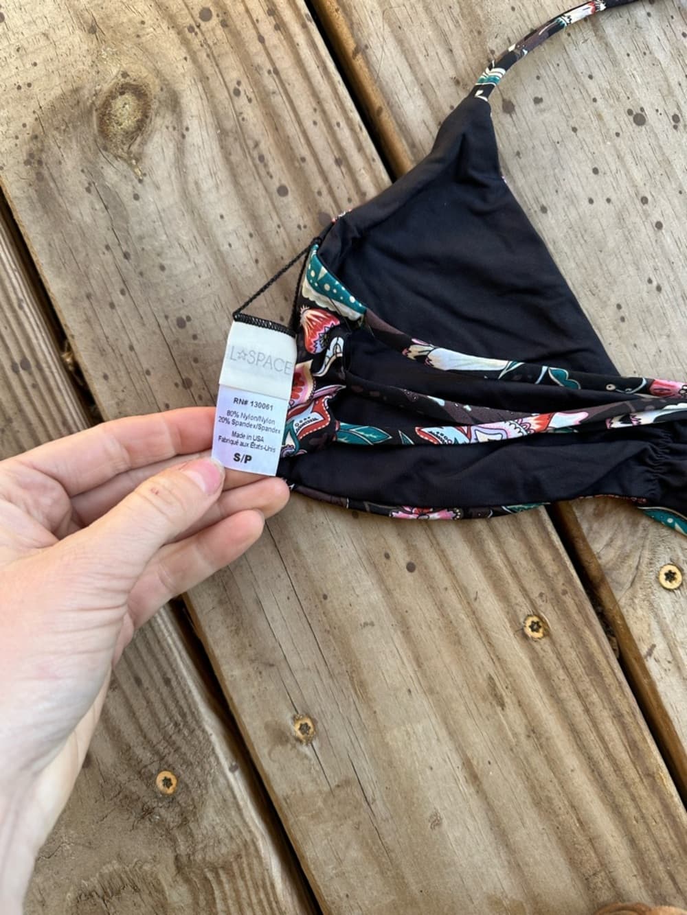 NWOT L*Space Elle Floracopa bikini top - Thumbnail 3