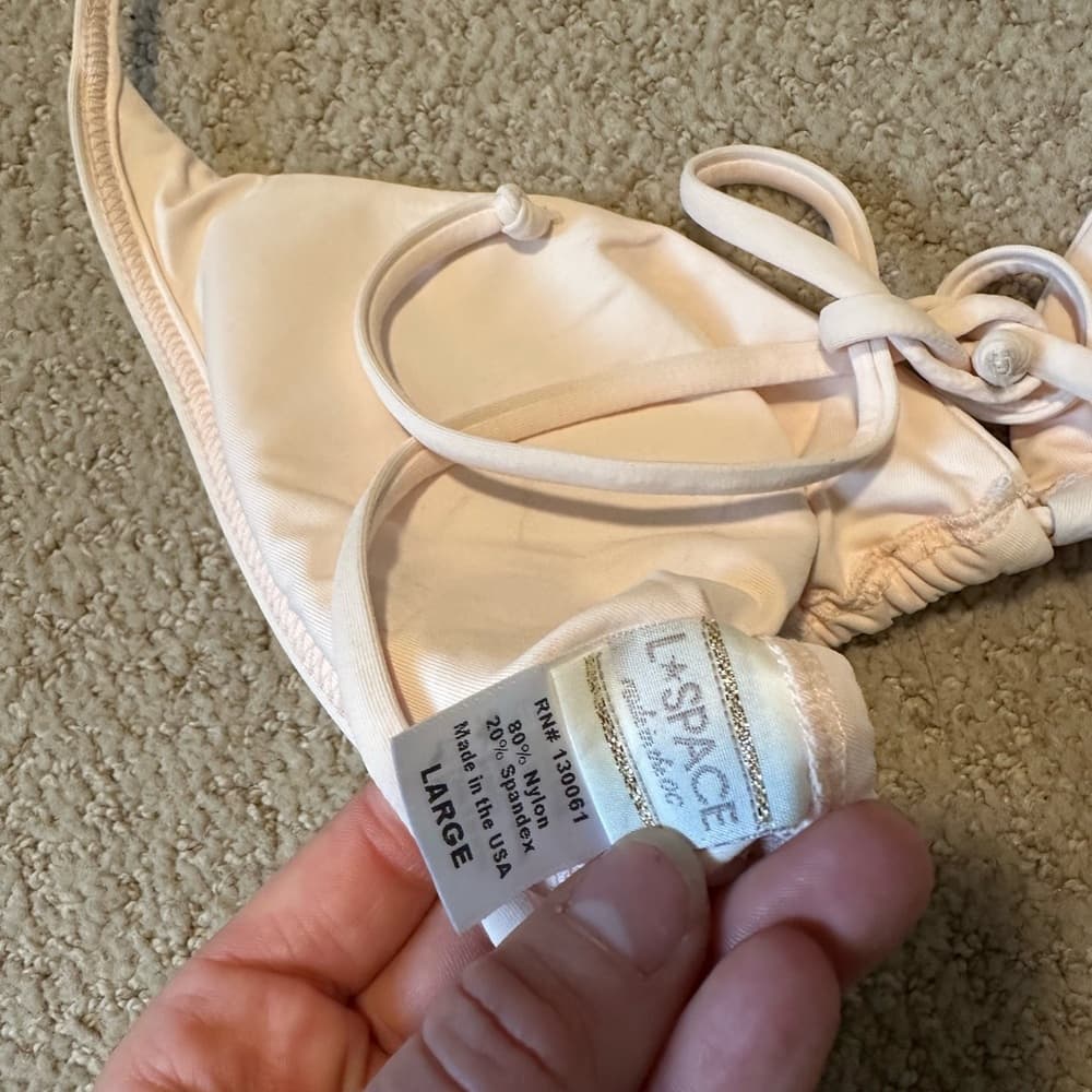 NWOT L*space string bikini blush pink - Thumbnail 3