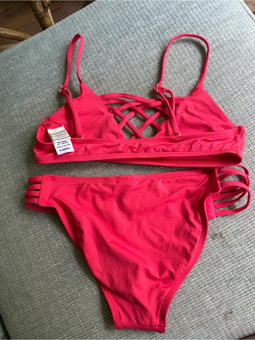 NWOT L*Space Jaime Low Down bikini set extra small - Thumbnail 3