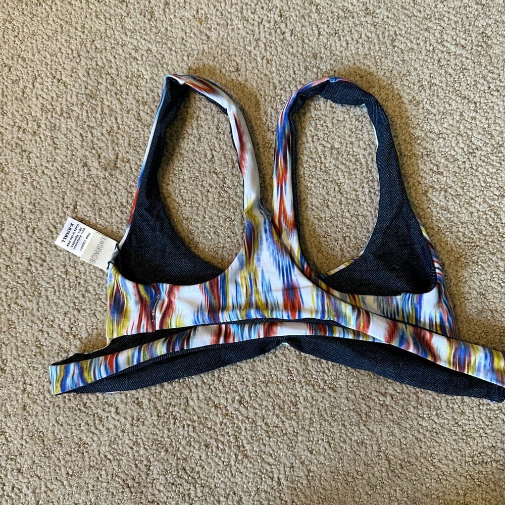 NWOT L*Space Plumagio new wave bikini top - Thumbnail 2