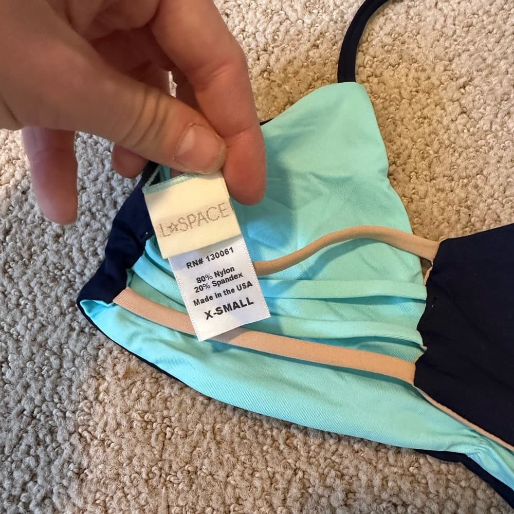 NWOT L*Space Wild One Low Down reversible bikini top - Thumbnail 3