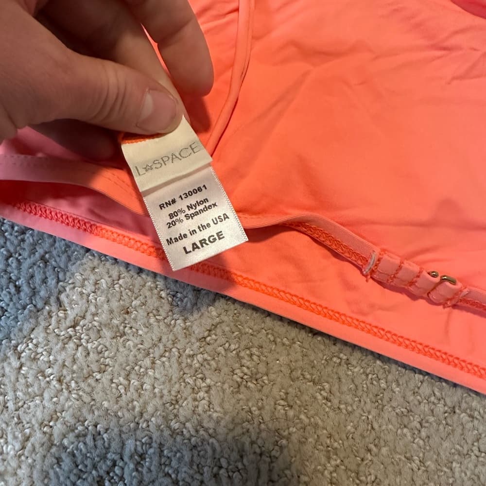 NWOT L*Space Haute tank bikini top orange - Thumbnail 3