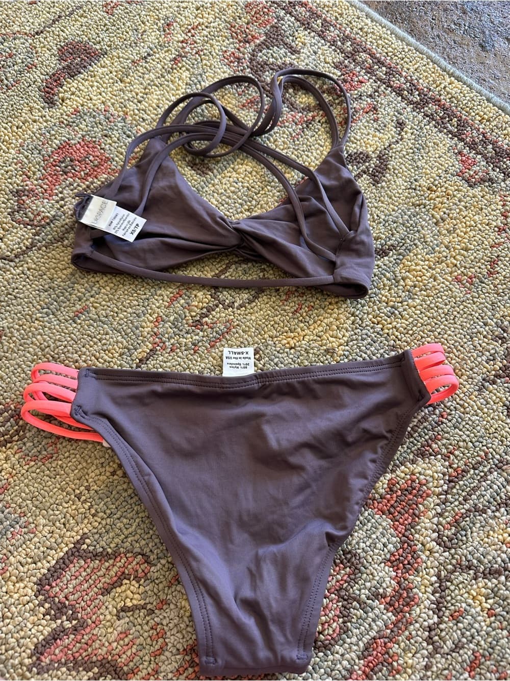 NWOT L*Space Hartley Low Down bikini set extra small - Thumbnail 3