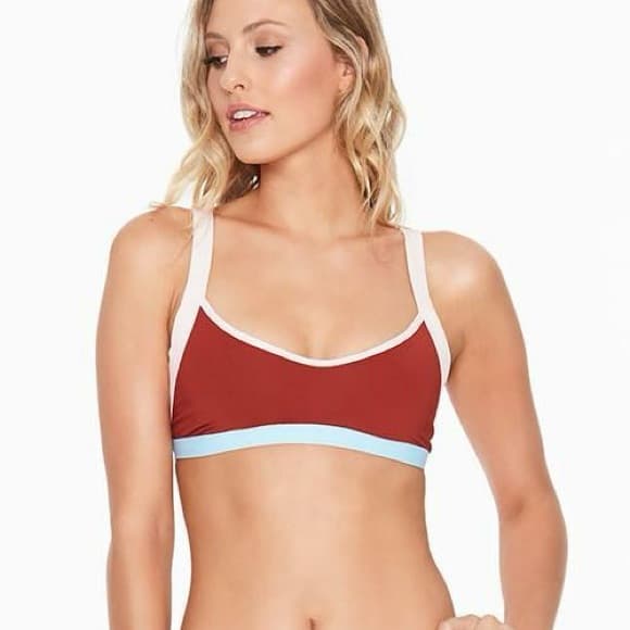 NWOT L*Space Mac colorblock bikini top - Thumbnail 5
