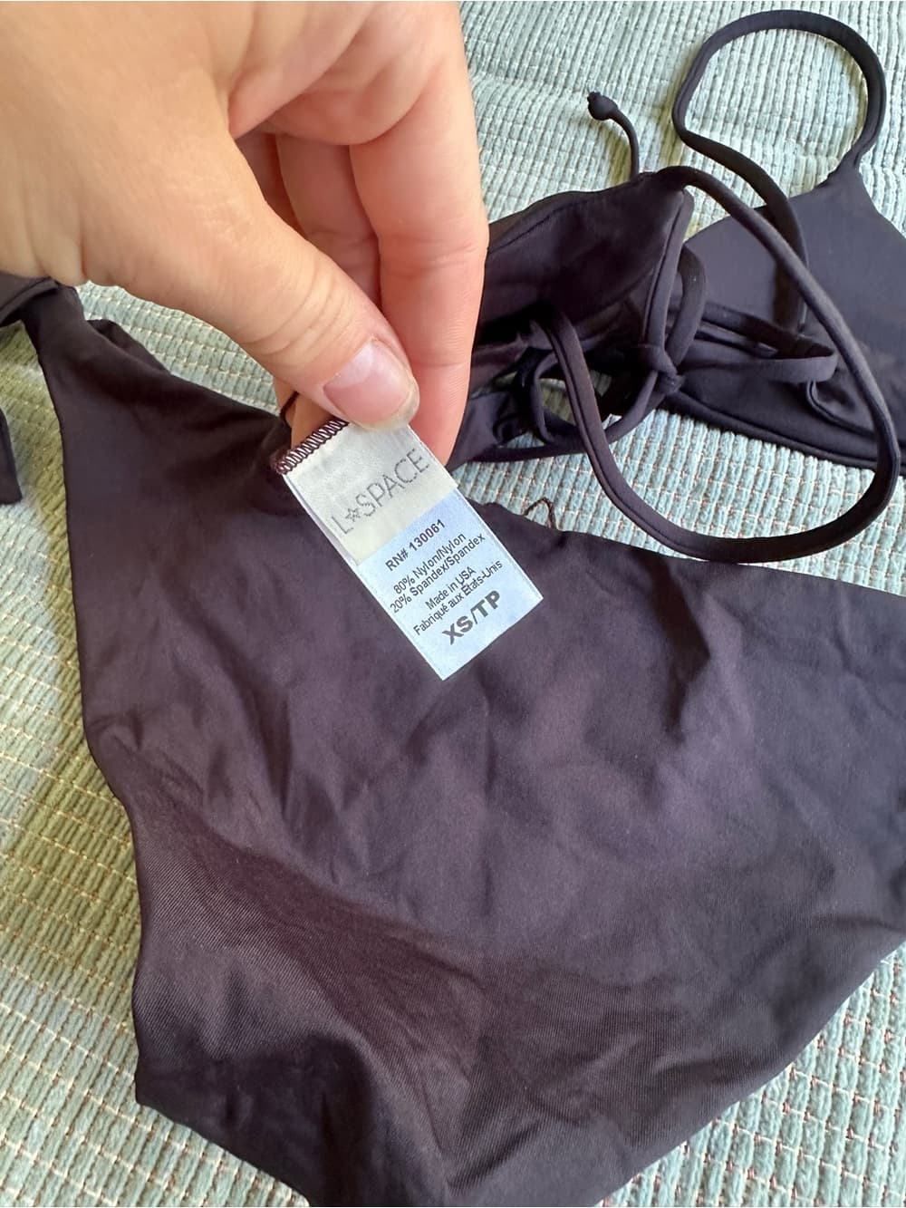NWOT L*Space bikini set black extra small - Thumbnail 4
