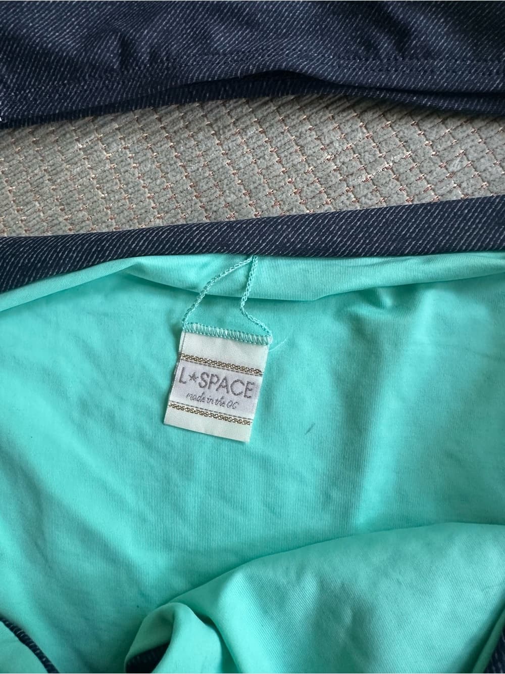 NWOT L*Space Night Tribe denim bikini set - Thumbnail 2