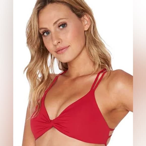 NWOT L*Space Hartley bikini top lipstick red - Thumbnail 6