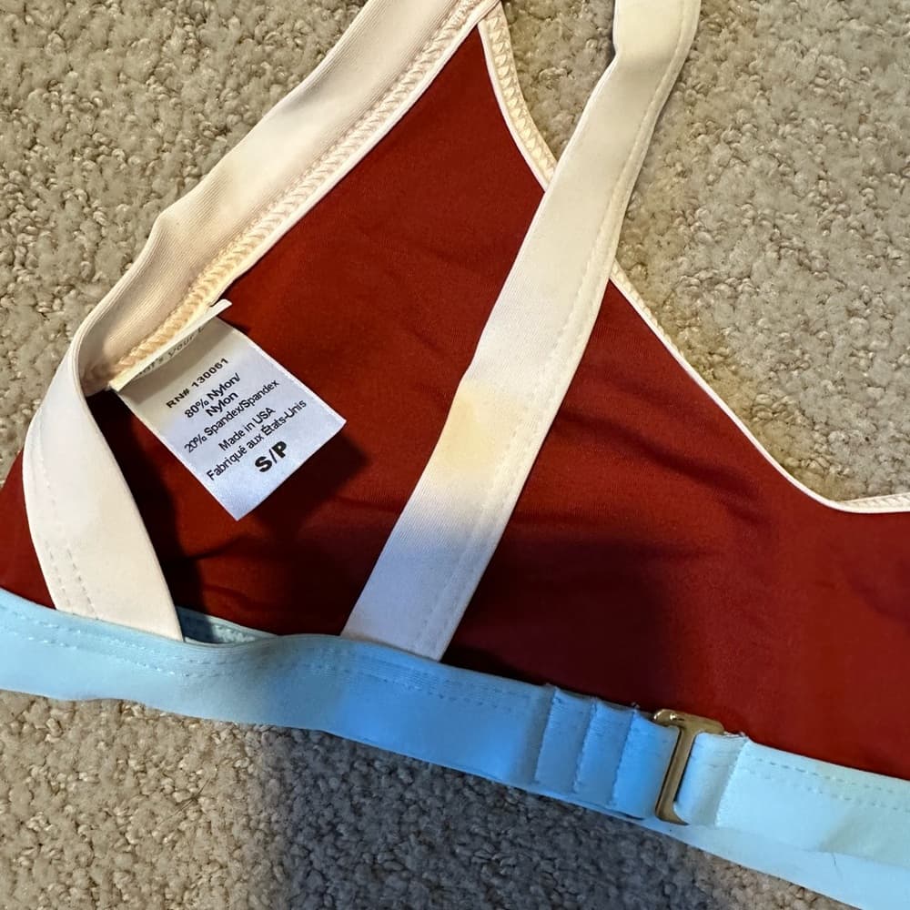 NWOT L*Space Mac colorblock bikini top - Thumbnail 3