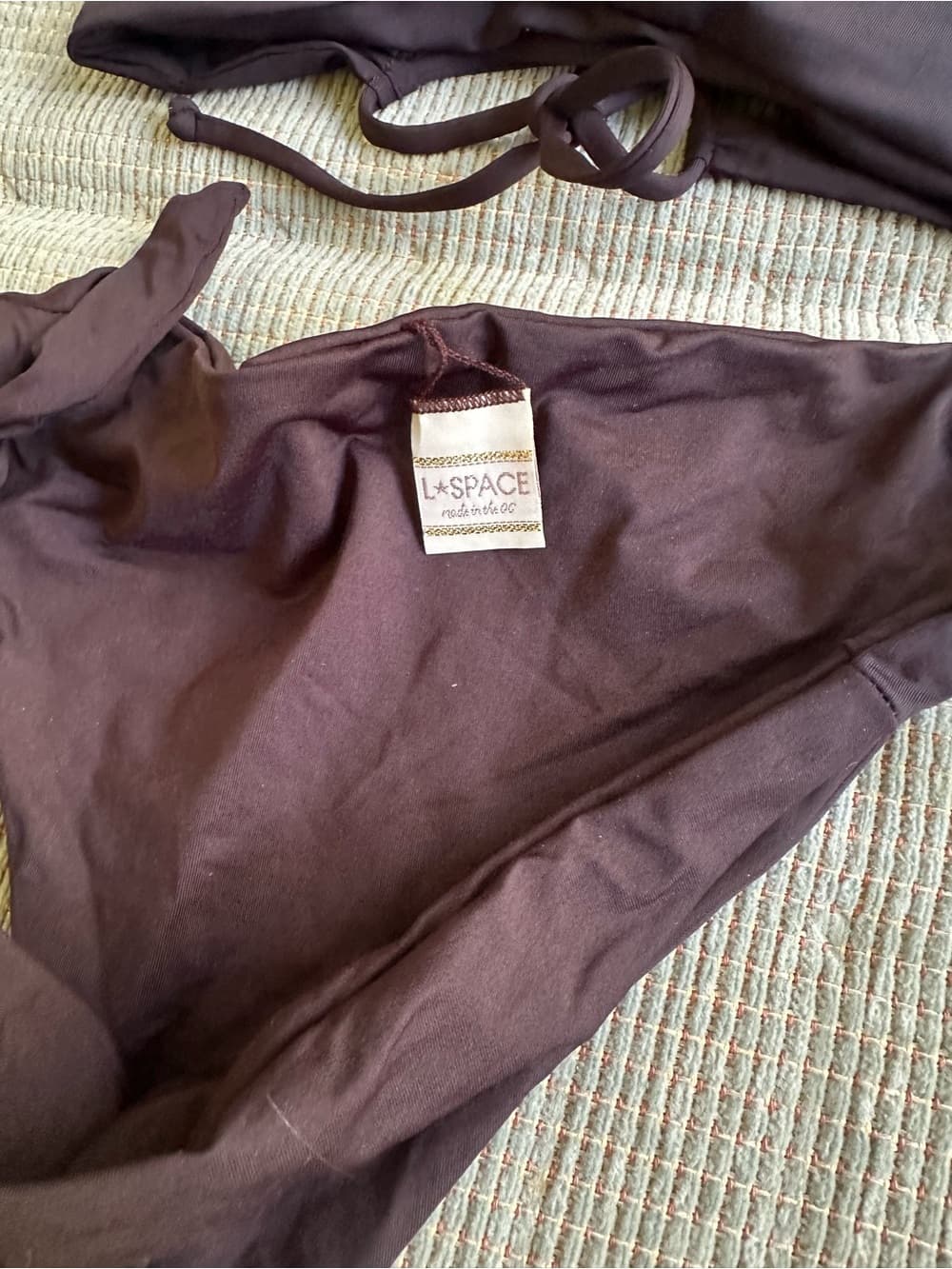 NWOT L*Space bikini set black extra small - Thumbnail 2