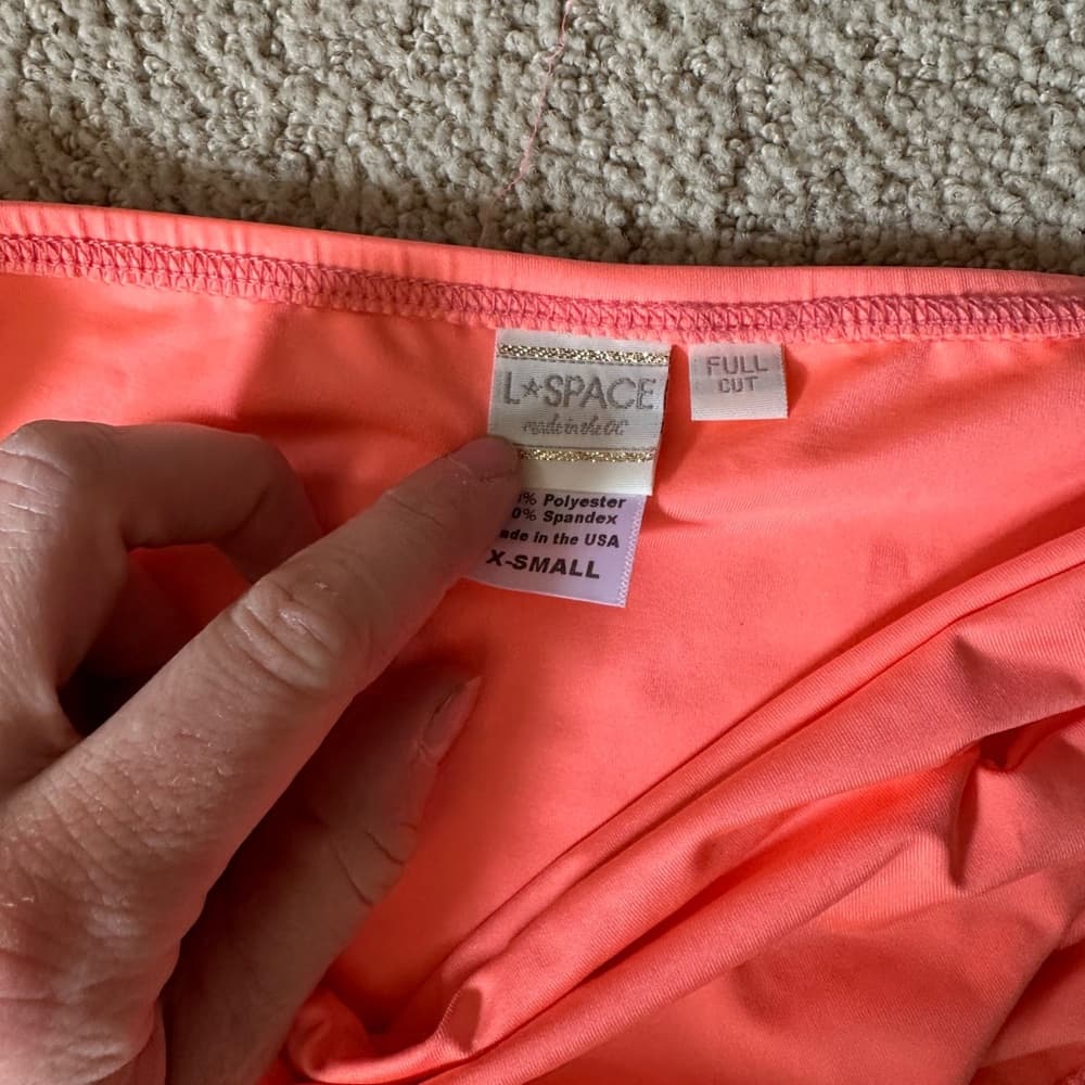 NWOT L*Space side cut out bikini peach - Thumbnail 2