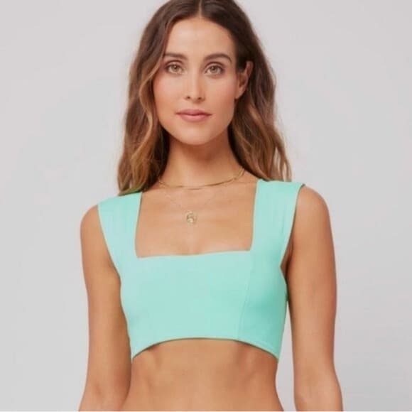 NWOT L*Space Parker bikini top seafoam green - Thumbnail 5