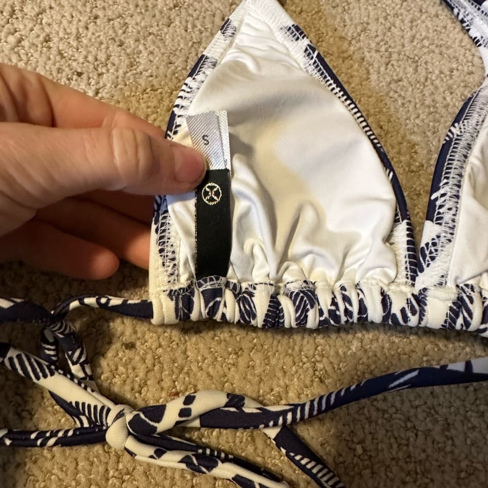 Vix Paula Hermanny Una Bia tube beaded bikini top small - Thumbnail 3