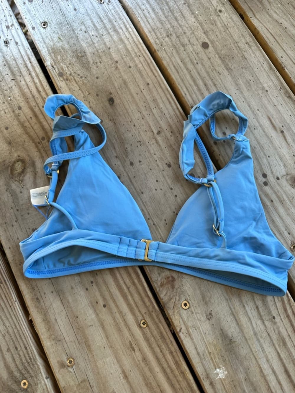 NWOT L*Space Kingsley bikini top ocean blue - Thumbnail 2