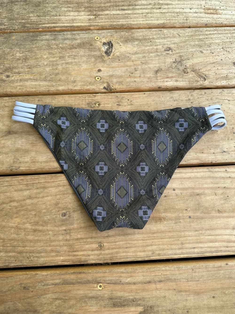 NWOT L*Space Low Down bikini bottoms grey lilac - Thumbnail 3