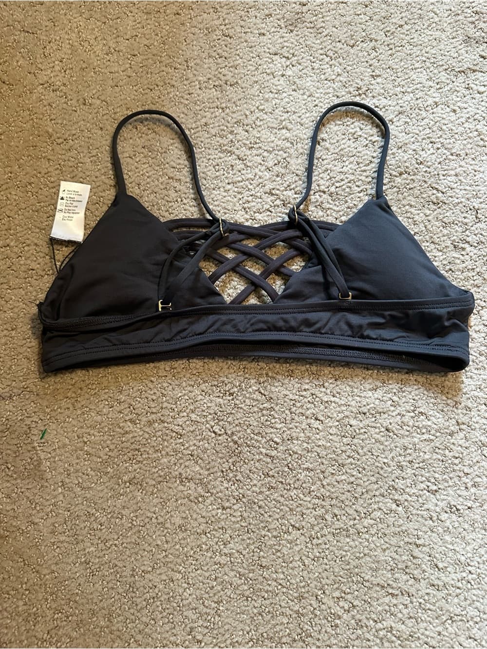 NWOT L*space Jaimie bikini top grey - Thumbnail 2