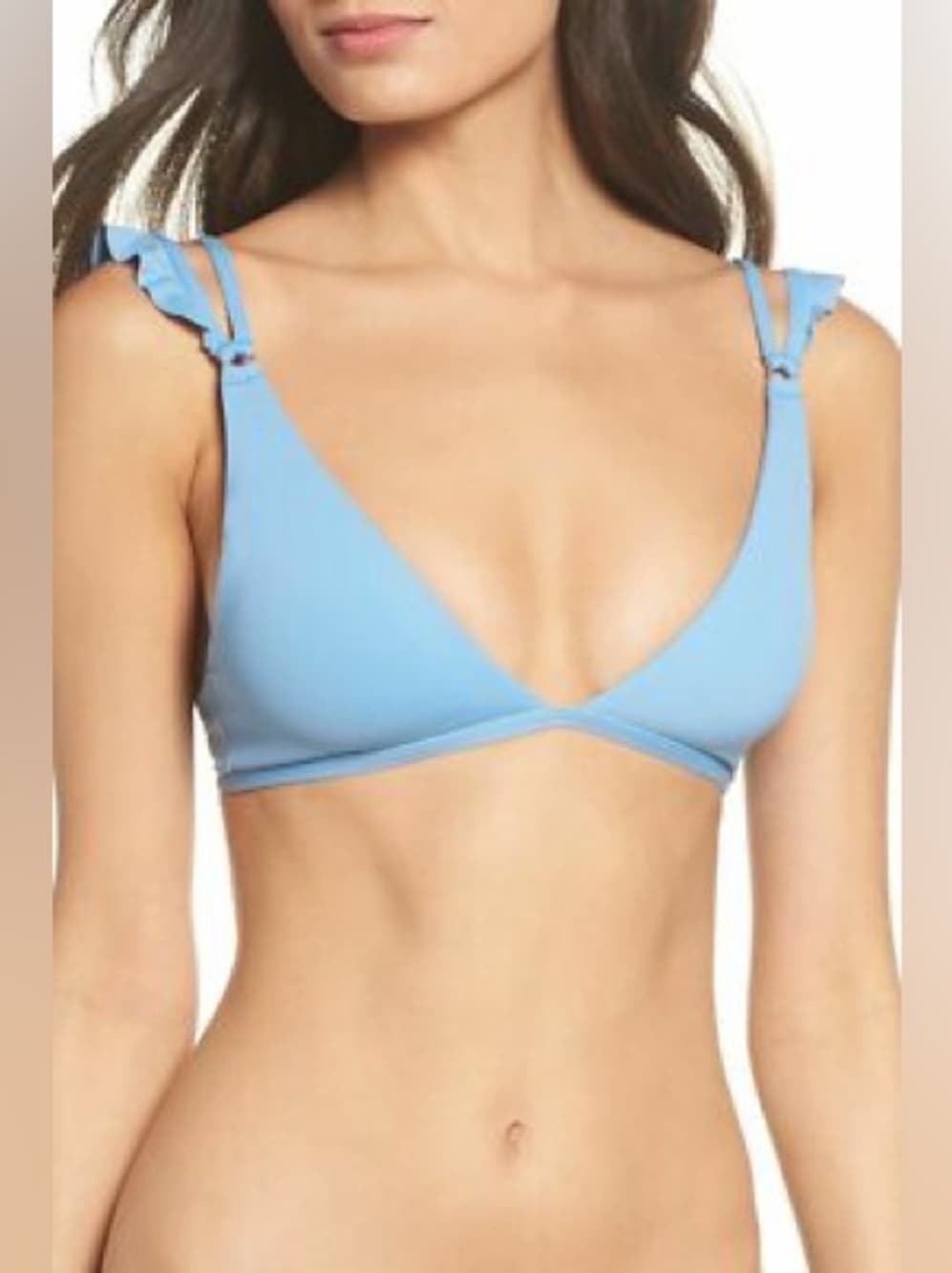 NWOT L*Space Kingsley bikini top ocean blue - Thumbnail 4