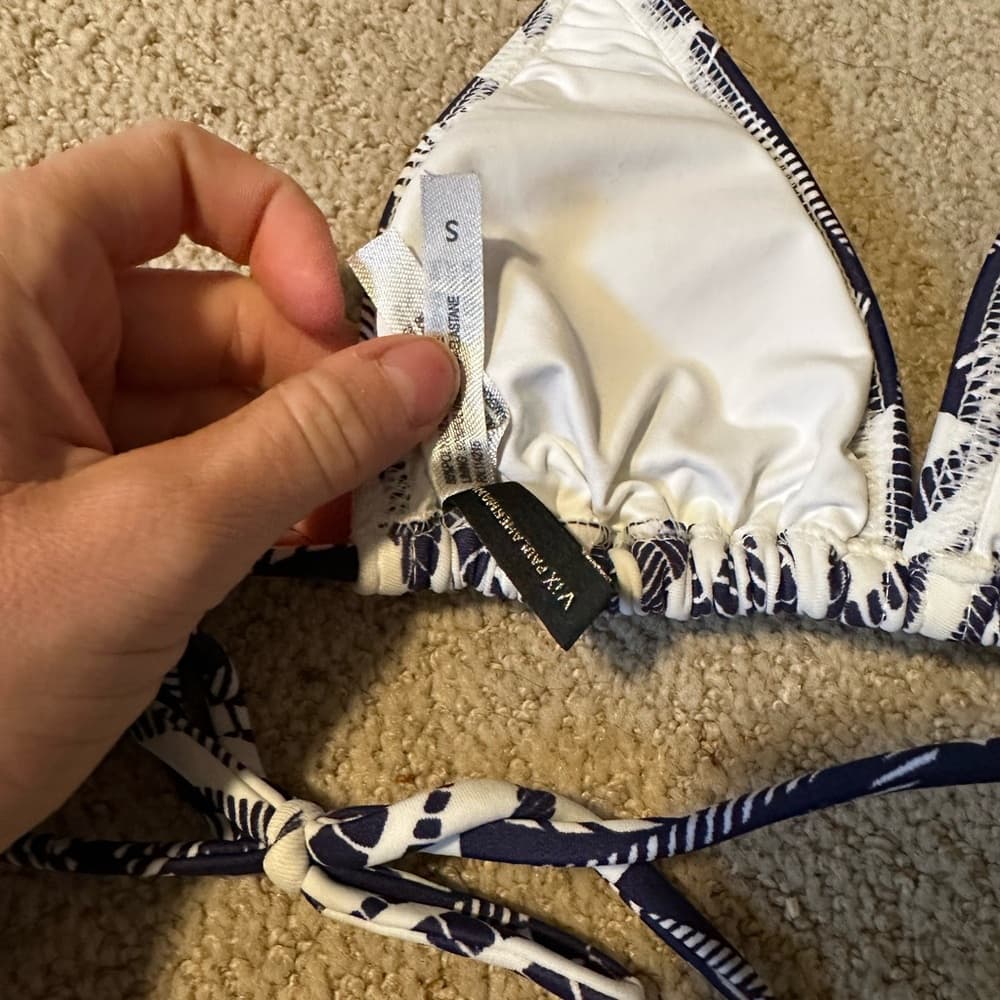 Vix Paula Hermanny Una Bia tube beaded bikini top small - Thumbnail 4