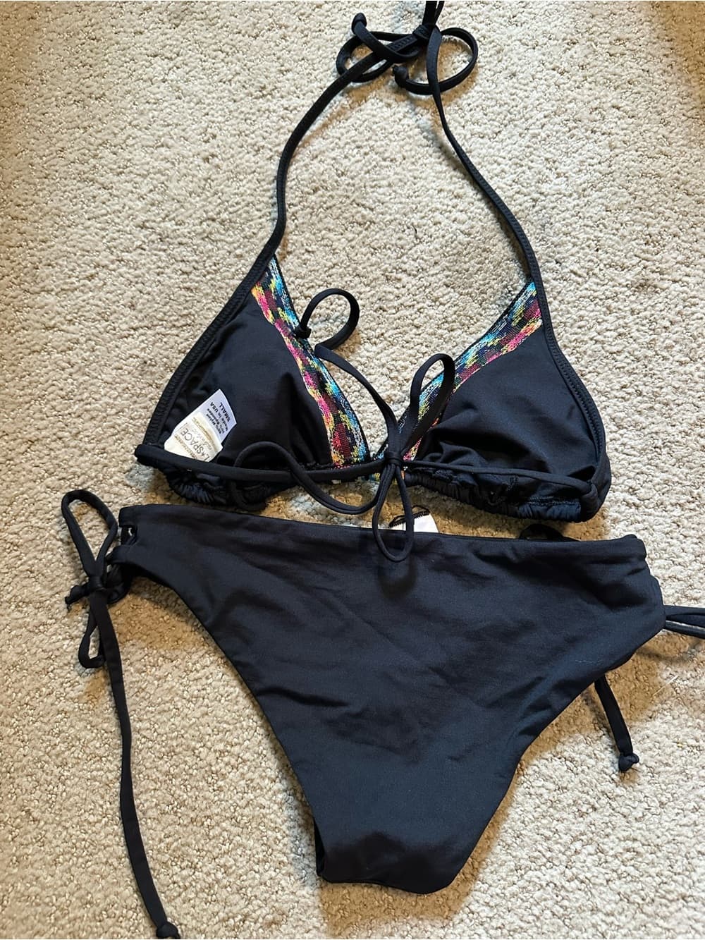NWOT L*Space southwestern bikini set black - Thumbnail 3