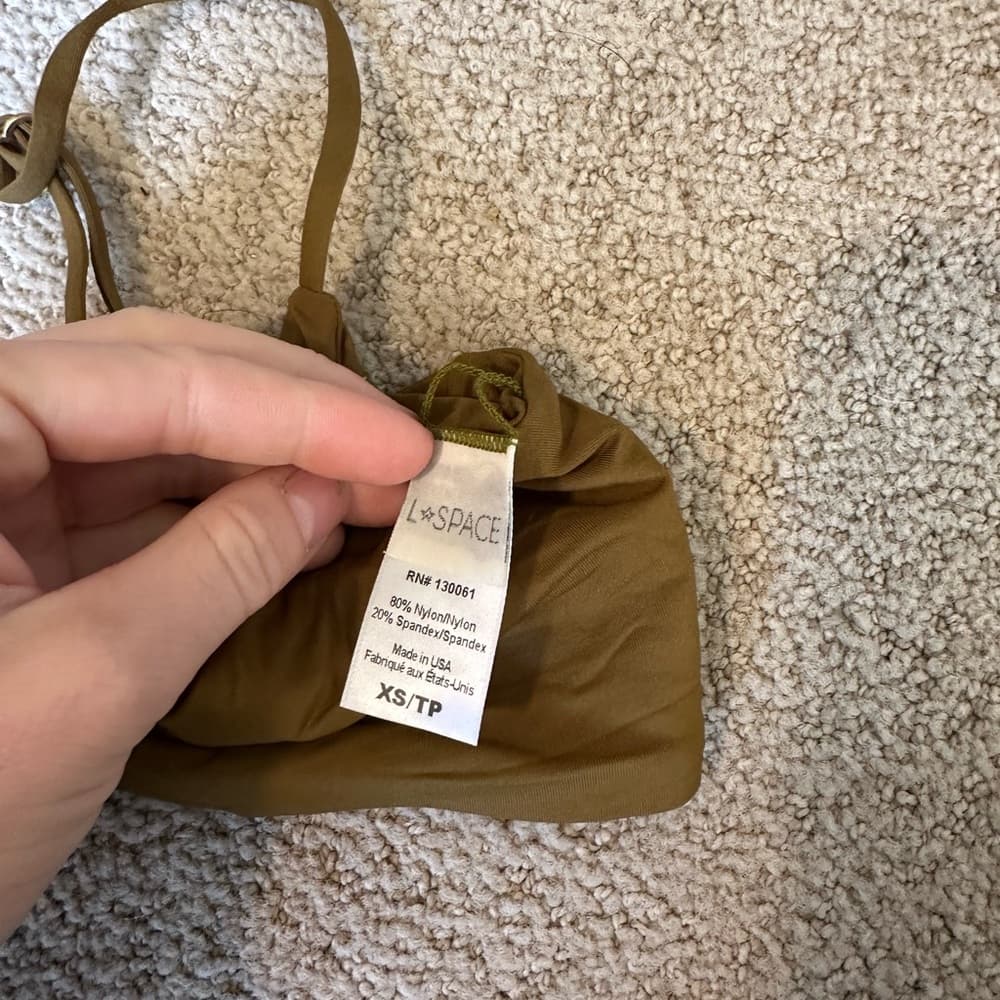 NWOT L*Space flashback bikini top moss - Thumbnail 2