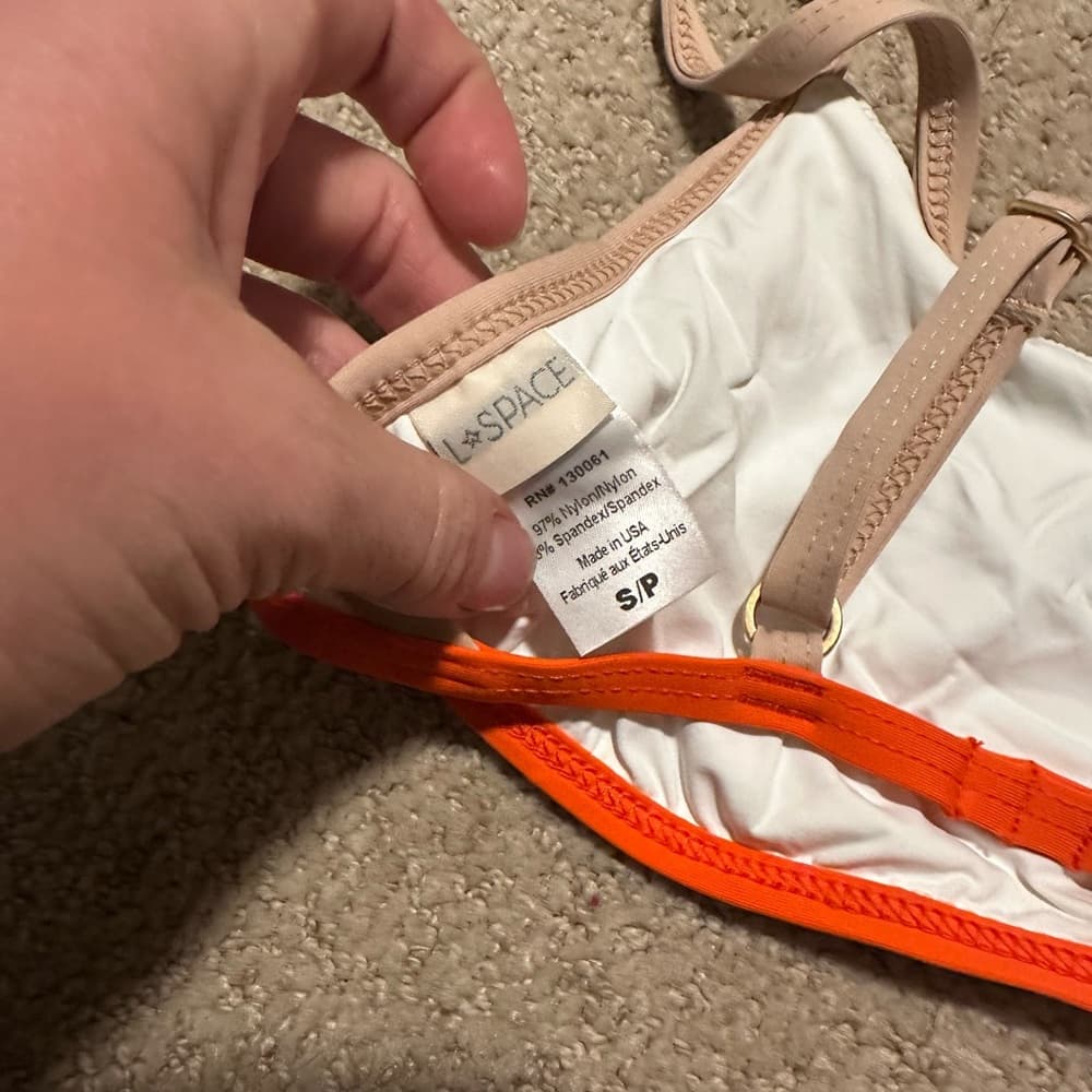 NWOT L*Space Gemma ribbed bikini top - Thumbnail 3