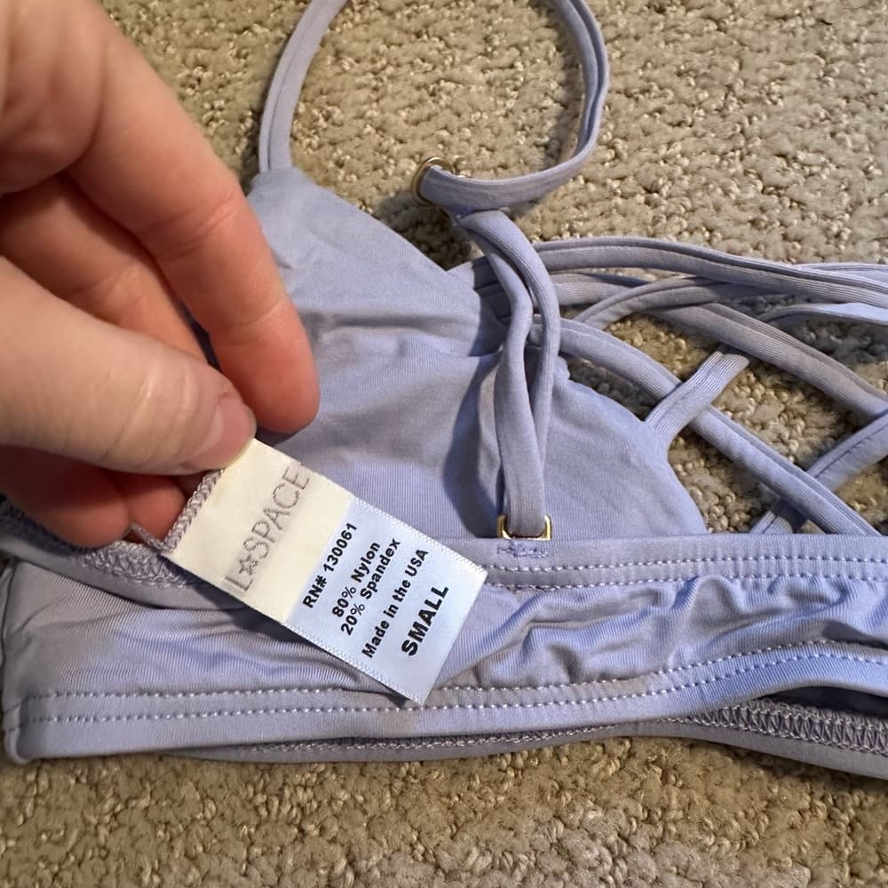 NWOT L*Space Jaime bikini top light purple - Thumbnail 3