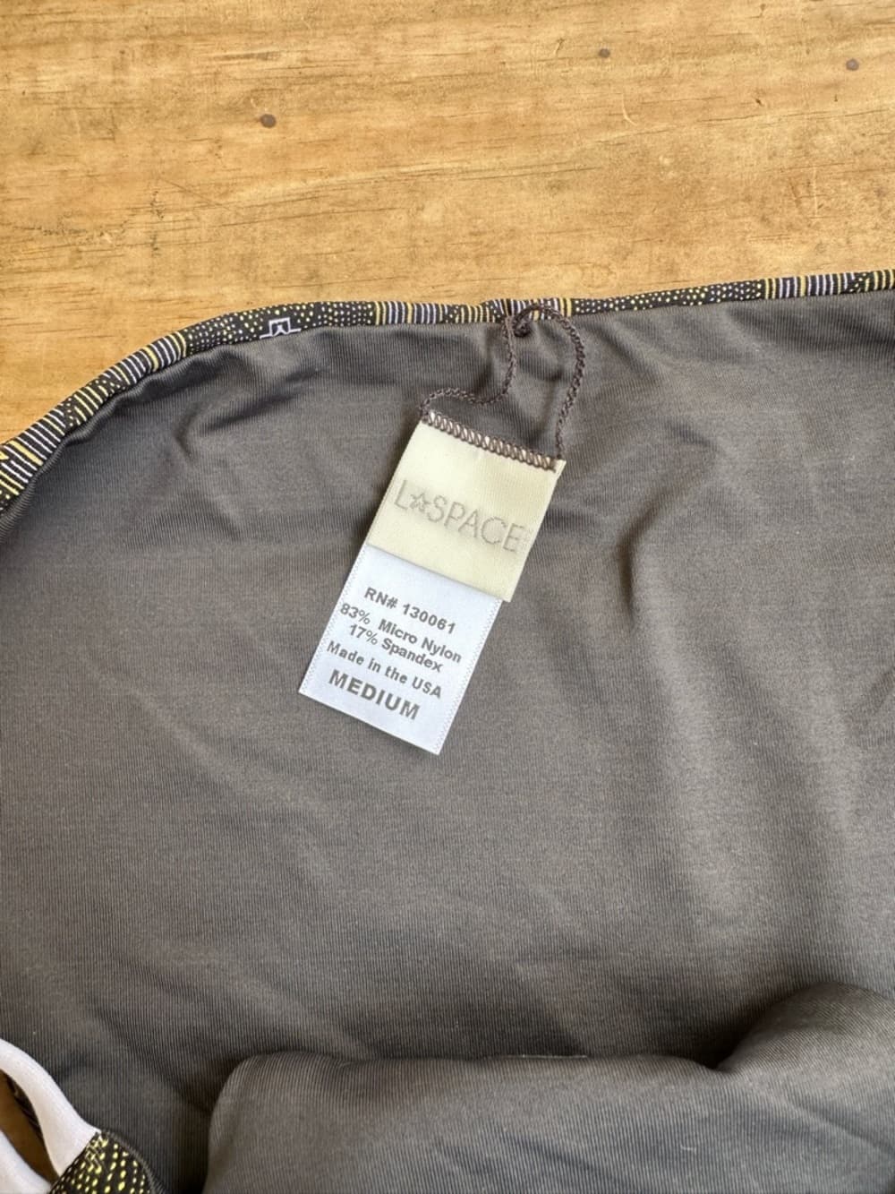 NWOT L*Space Low Down bikini bottoms grey lilac - Thumbnail 2
