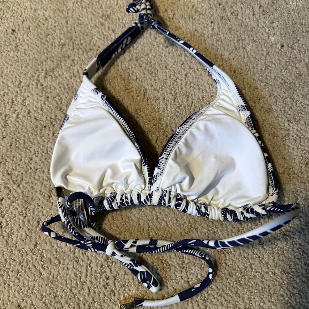Vix Paula Hermanny Una Bia tube beaded bikini top small - Thumbnail 2