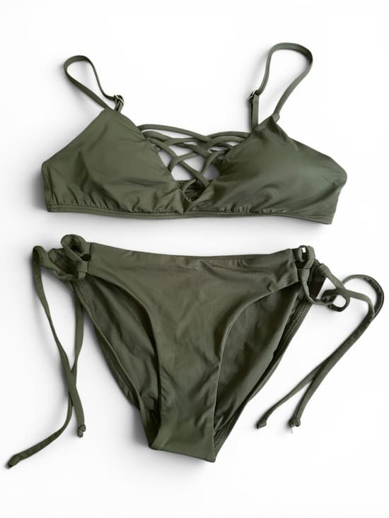 NWOT L*Space Jaime bikini set green extra small - Thumbnail 6