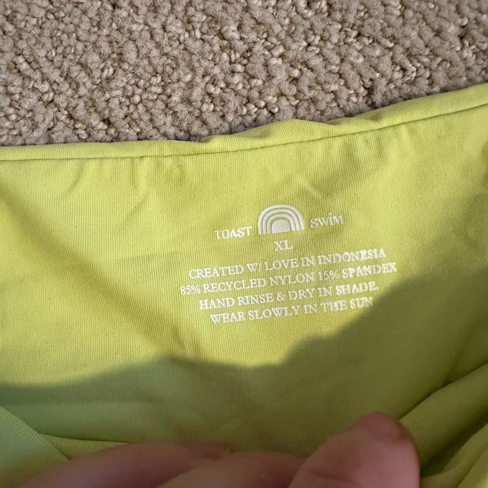 NWT Toast x Free People hipster bikini bottoms Daiquiri extra large - Thumbnail 2