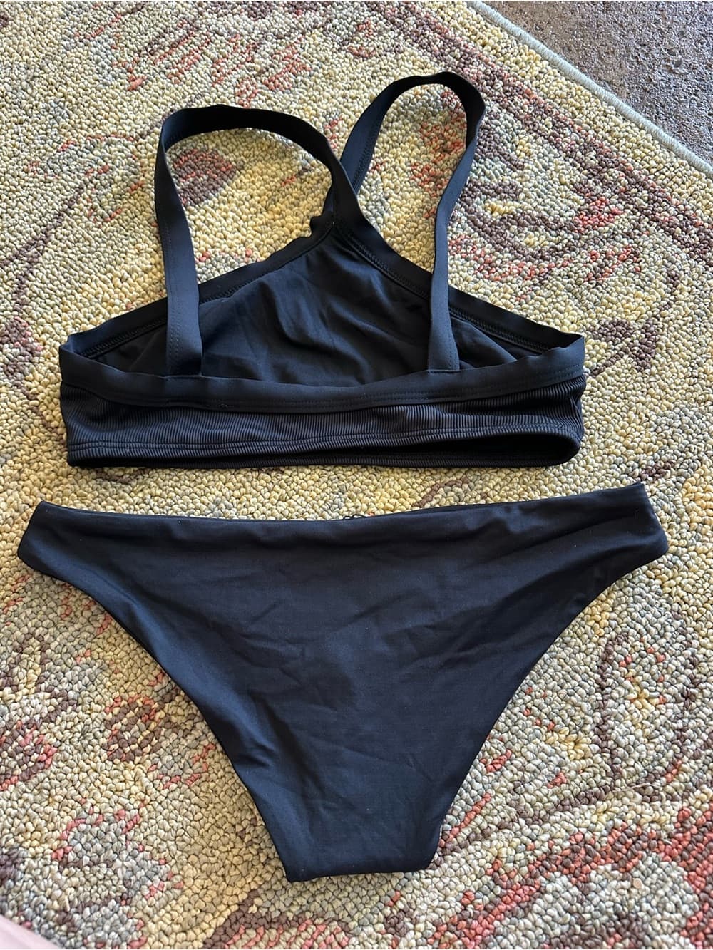 NWOT L*Space high neck bikini set black small - Thumbnail 3
