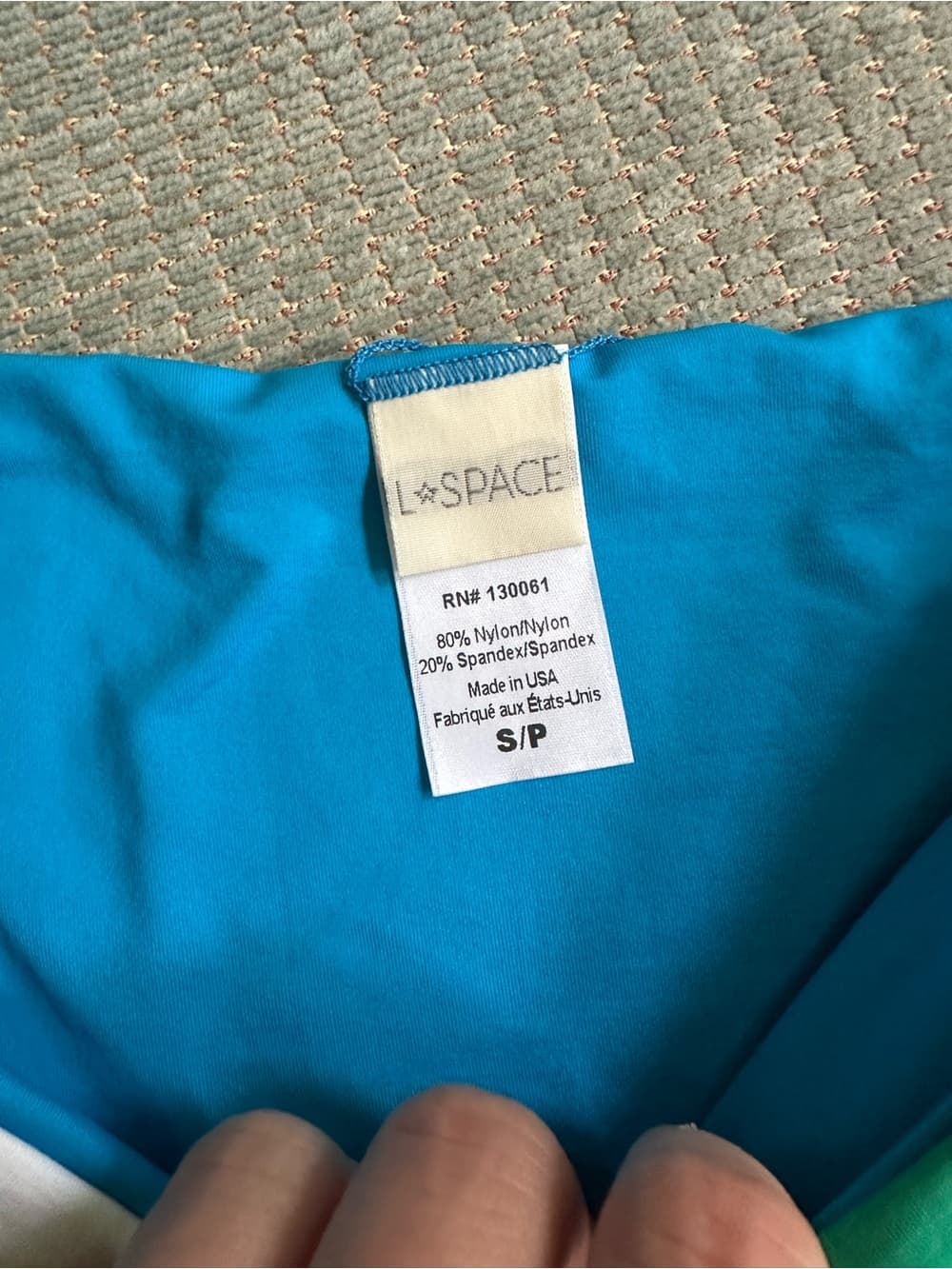 NWOT L*Space Bitsy cut colorblock bikini bottoms small - Thumbnail 2